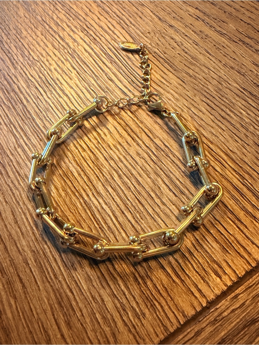Benevolence LA Chunky Paperclip Chain Necklace & Bracelet Set 14K Gold Plated